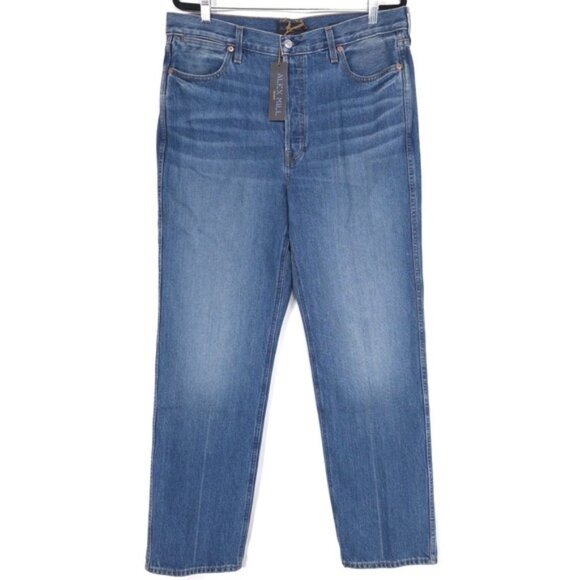 NWT ALEX MILL Women's CARLA Jeans 33 Straight Vintage Dark Indigo USA🇺🇸MADE - Picture 9 of 16